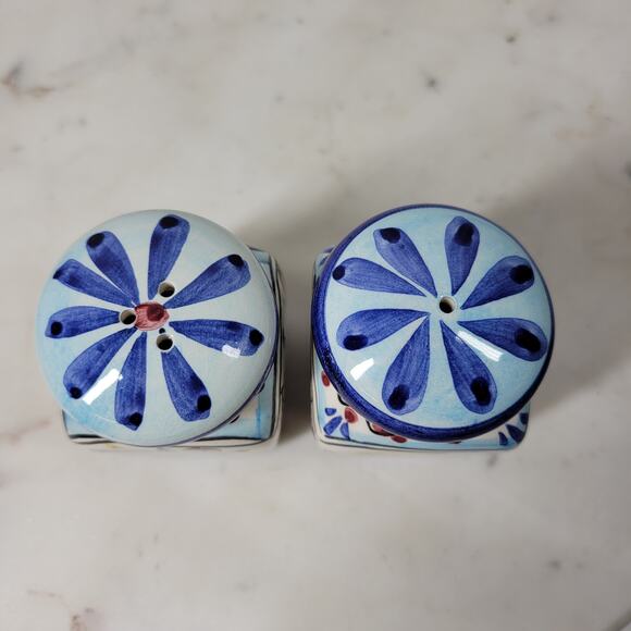 VTG Blue Bird Salt Pepper Shakers 4.25" Ceramic Hand Painted - Picture 3 of 15